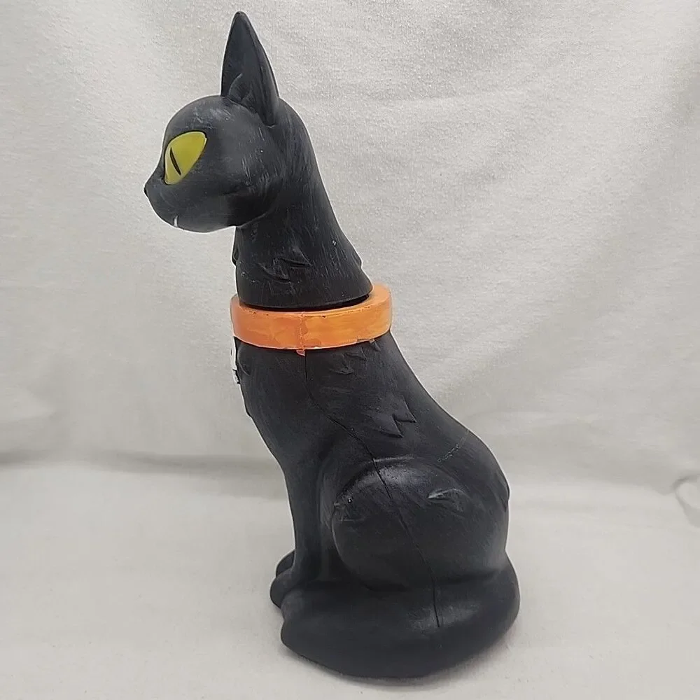 Figure Cat Halloween Motion Sensor Lights Sound Animated 15” Seasonal Visions